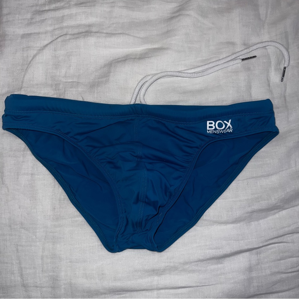 Box Menswear Swim Briefs - Beach Blue